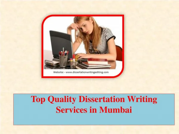Top Quality Dissertation Writing Services in Mumbai