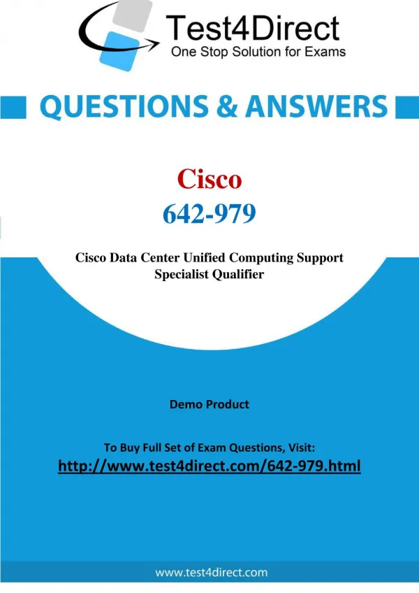 Cisco 642-979 Test Questions