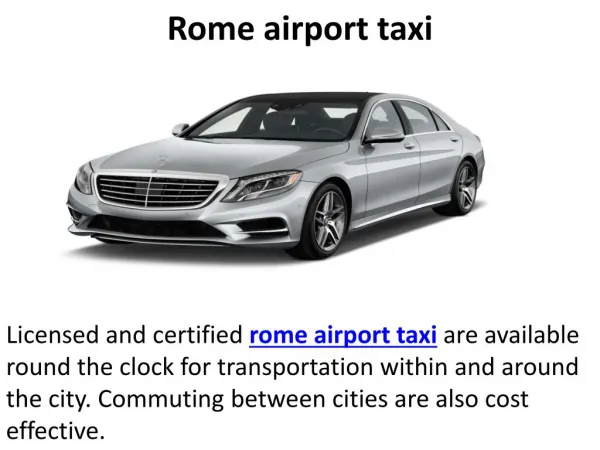 Rome airport taxi, Airport transfers rome, Fiumicino airport transfers