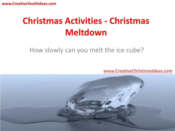 Christmas Activities - Christmas Meltdown