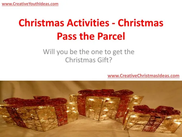 christmas activities christmas pass the parcel