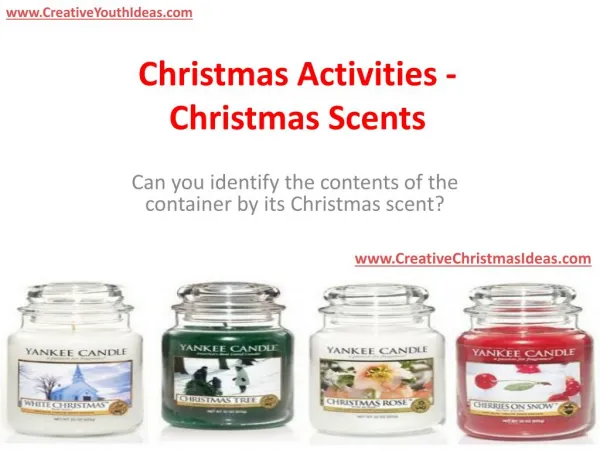 Christmas Activities - Christmas Scents