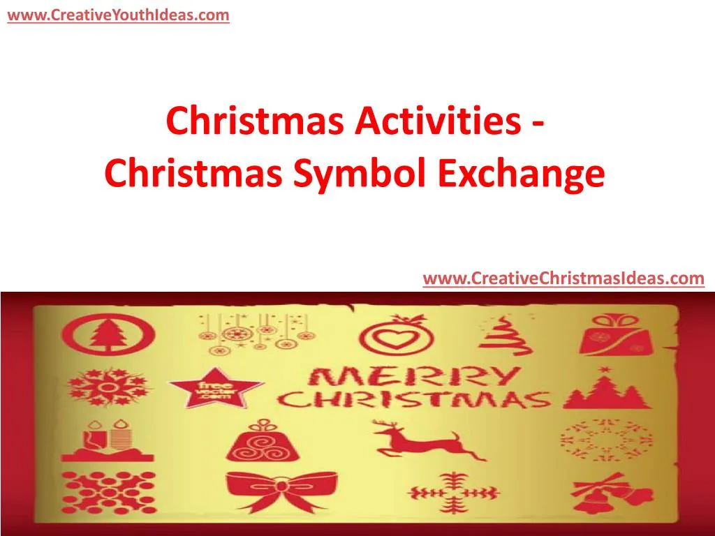 christmas activities christmas symbol exchange