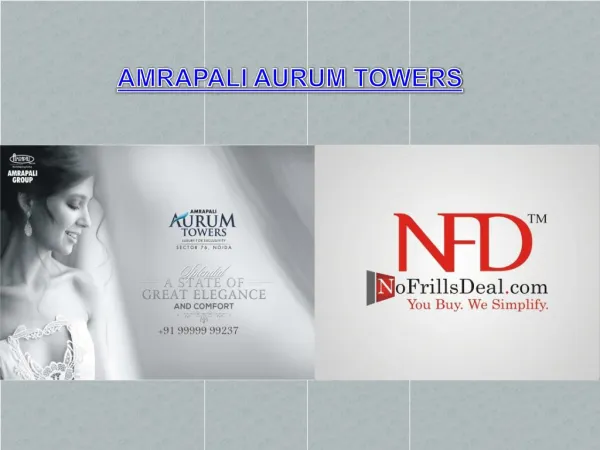 Amrapali Aurum Towers Sector 76 Noida