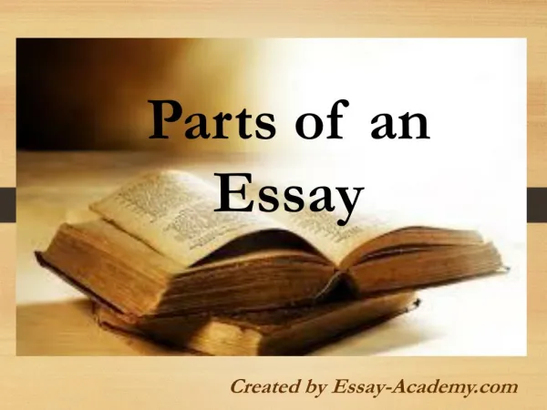 Parts of an Essay