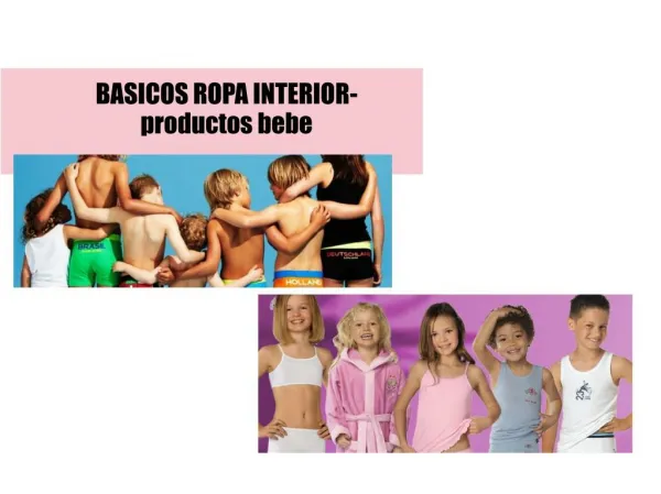 basicos ropa interior productos bebe
