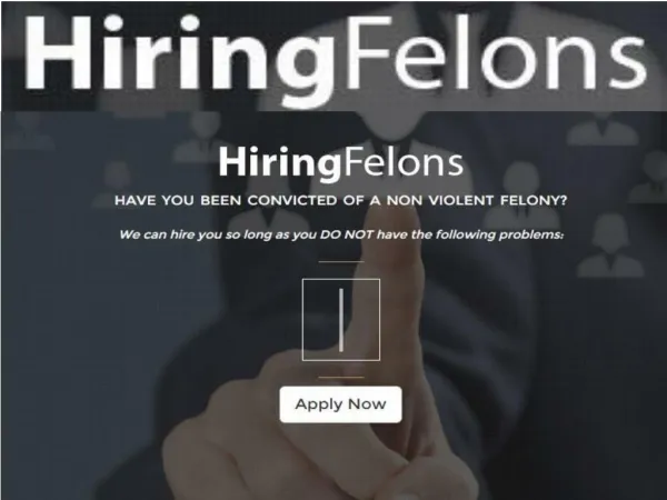 Best jobs for felons