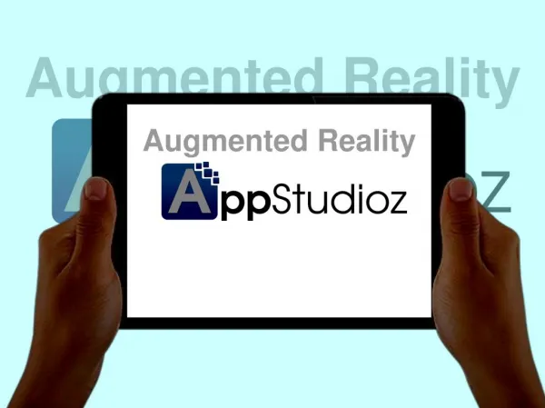 Augmented Reality Mobile App Development Services - AppStudioz