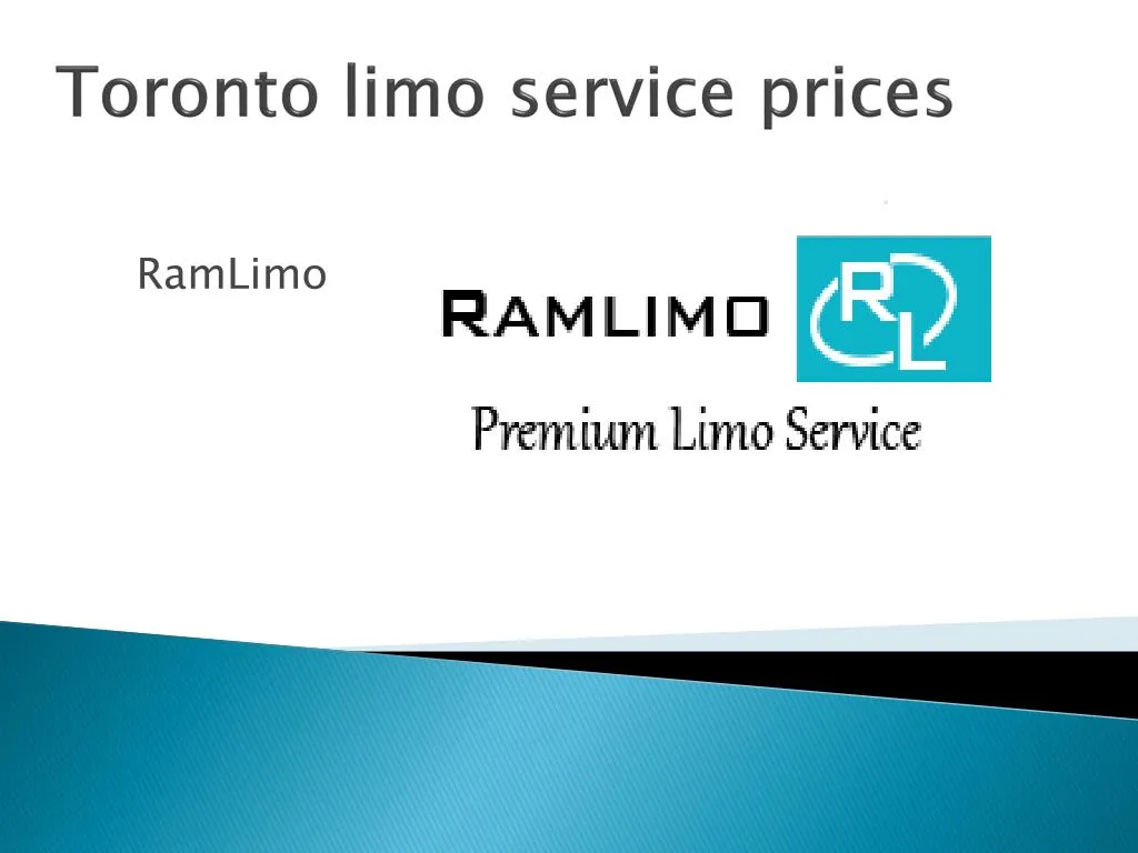 toronto limo service prices