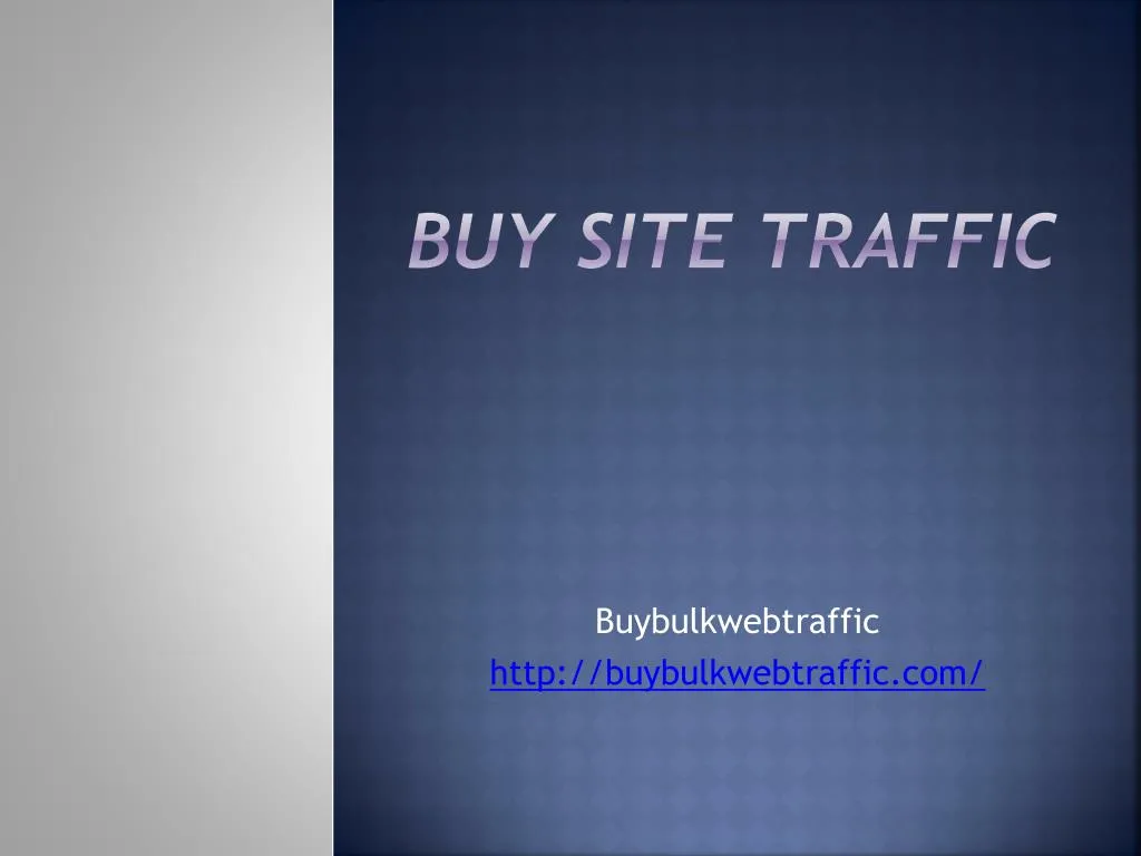 buy site traffic