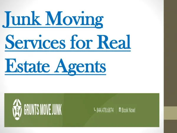 Junk Moving Services for Real Estate Agents