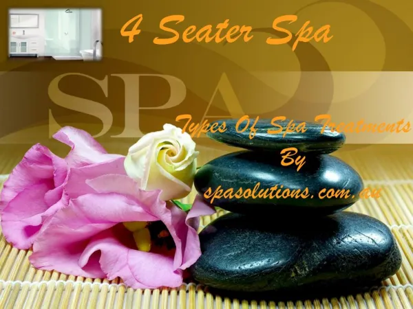 4 seater spa