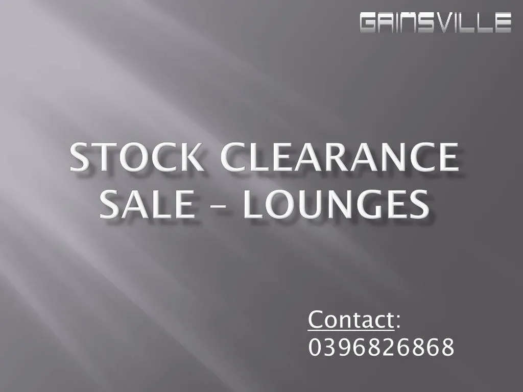 stock clearance sale lounges