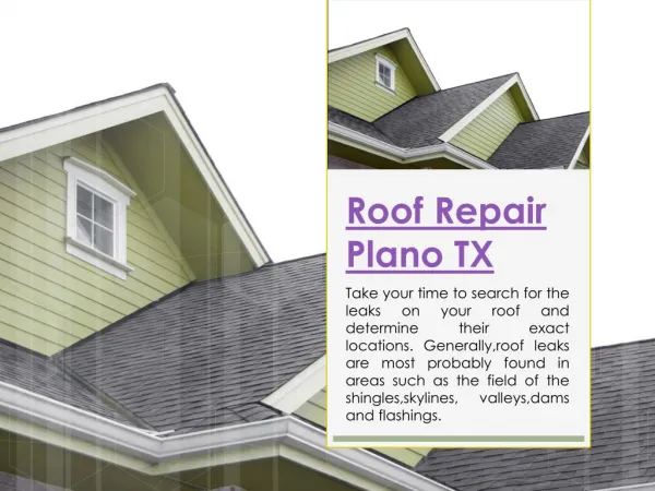 Emergency Roof Repair Plano TX