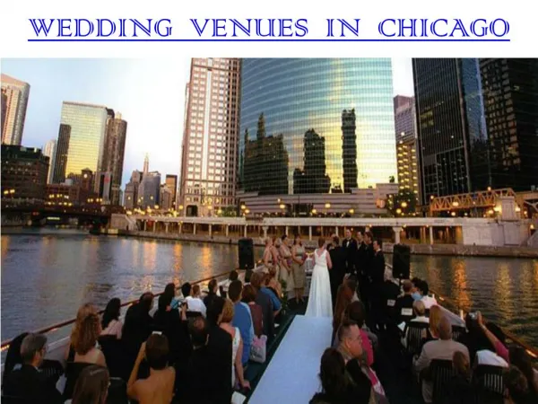 WEDDING VENUES IN CHICAGO