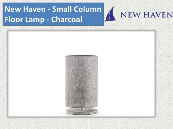New Haven - Small Column Floor Lamp - Charcoal