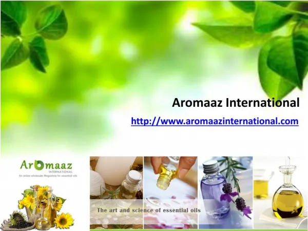 Online Natural Flower Oils at Aromaaz International