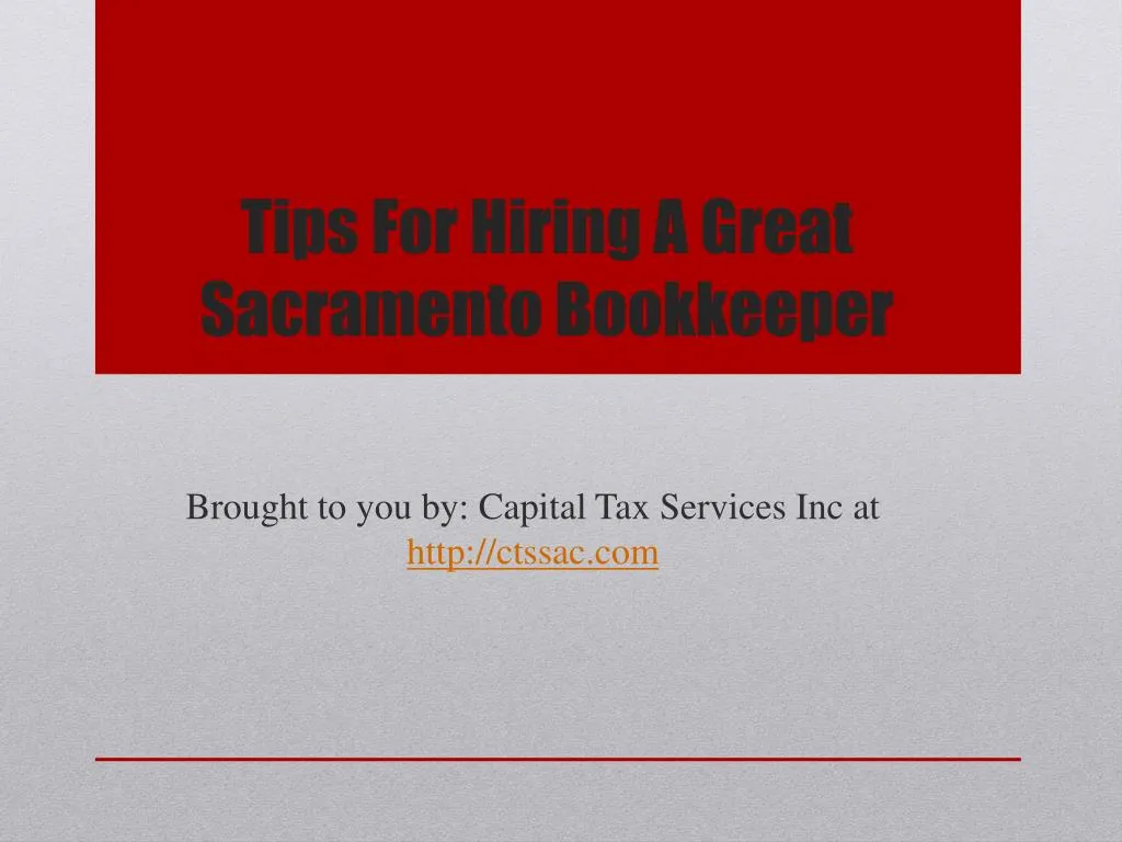 tips for hiring a great sacramento bookkeeper