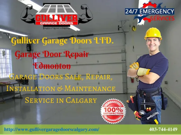 Professional Garage Door Repair, replacement & Installation Services in Calgary