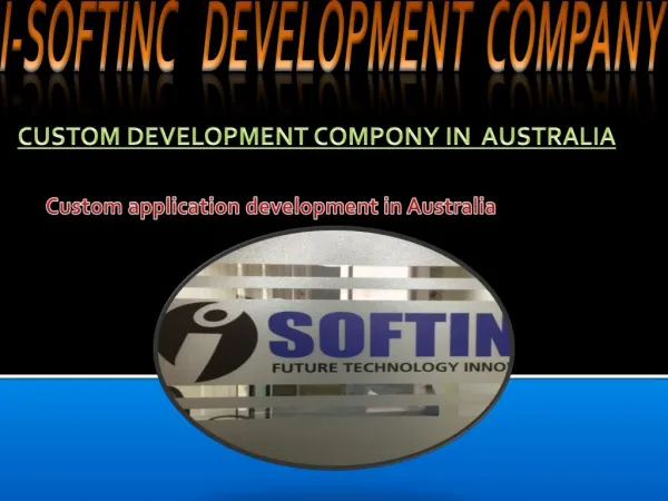 Custom Application development in Australia
