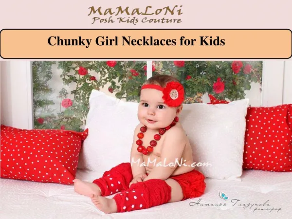 Chunky Girl Necklaces for Kids