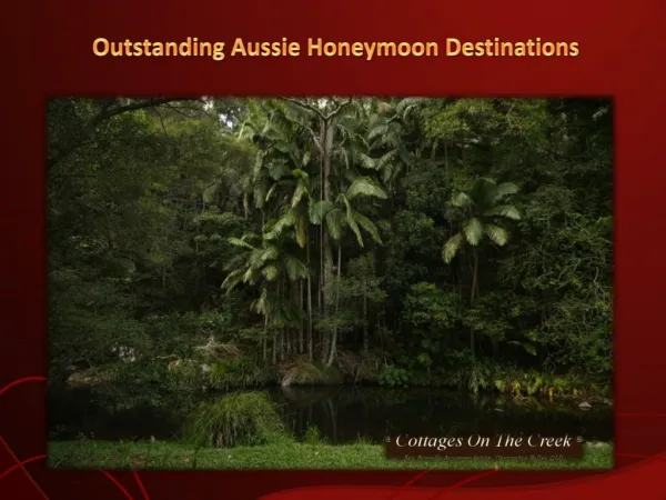 Outstanding Aussie Honeymoon Destinations