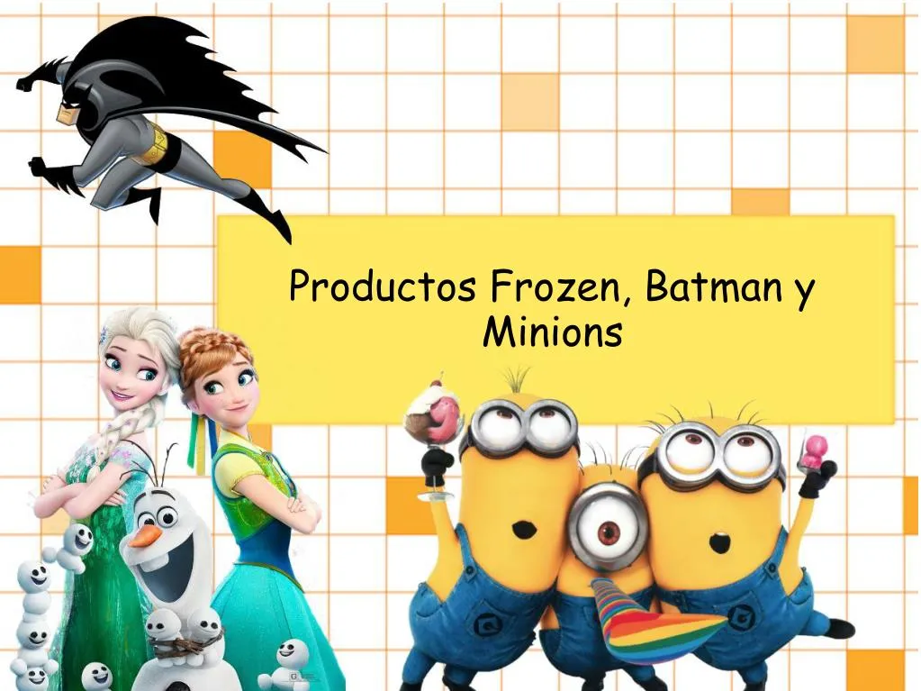 productos frozen batman y minions