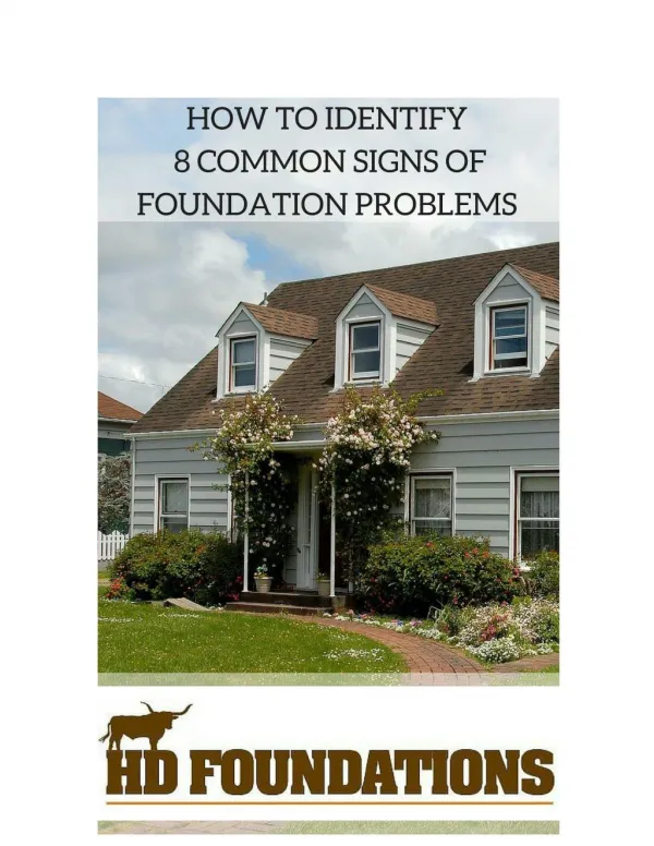 How to Identify 8 Common Signs of Foundation Problems in Houses or Commercial Buildings