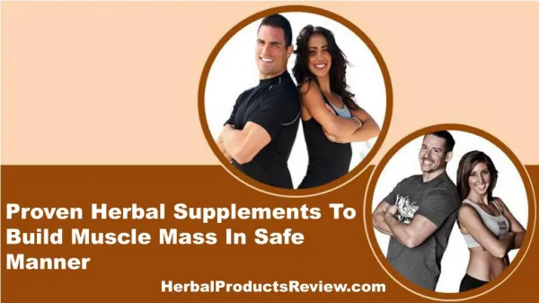 Proven Herbal Supplements To Build Muscle Mass In Safe Manner