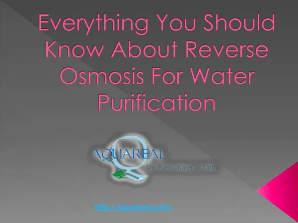 Everything You Should Know About Reverse Osmosis For Water Purification