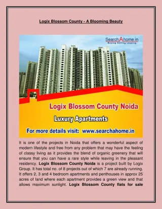 Logix Blossom County - A Blooming Beauty - slide 1