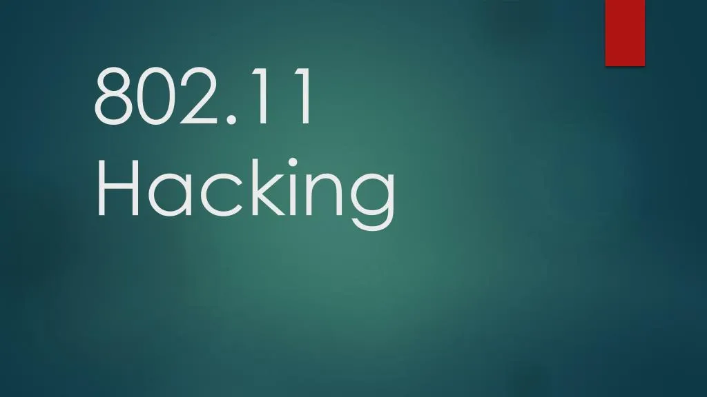 802 11 hacking