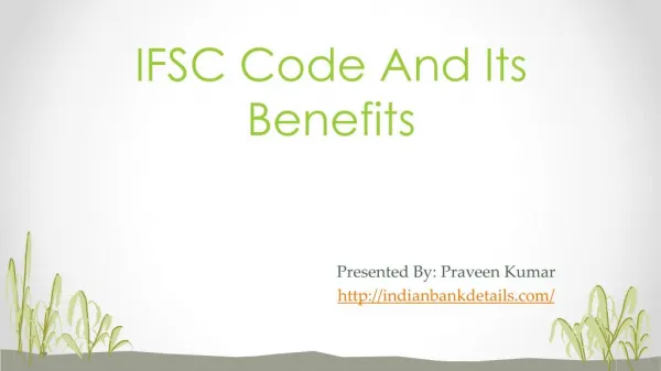 IFSC code for all Branches