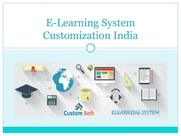 E-Learning System Customization India