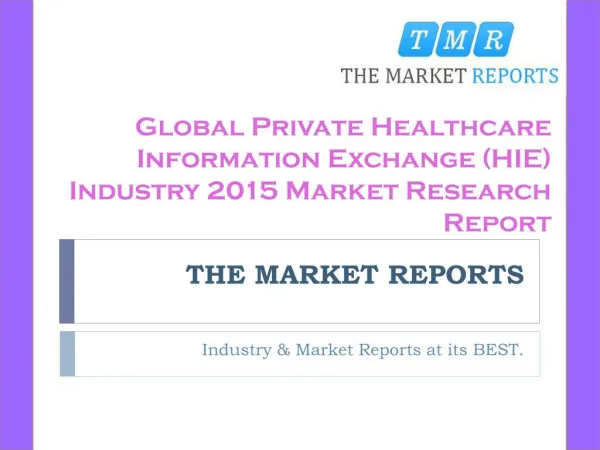 Global Healthcare Information Exchange (HIE) Market Forecast to 2021, Competitive Landscape Analysis and Key Companies F