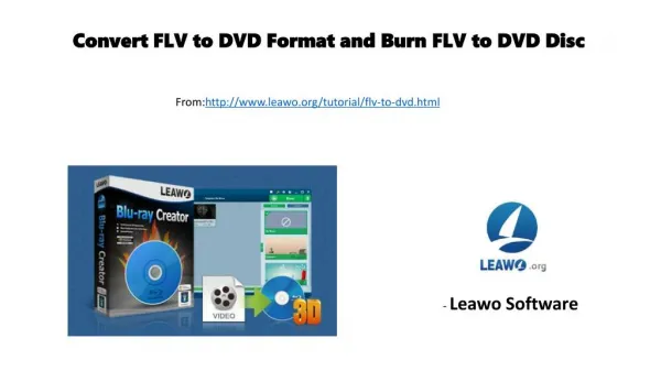 Convert flv to dvd format and burn flv to dvd disc