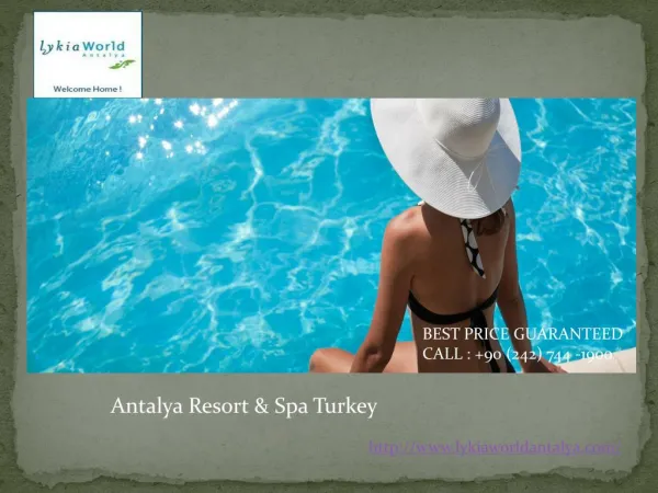antalya resort & spa Turkey