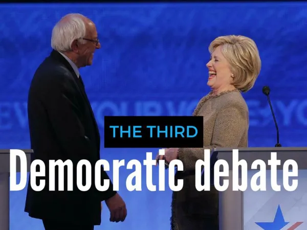 The third Democratic debate