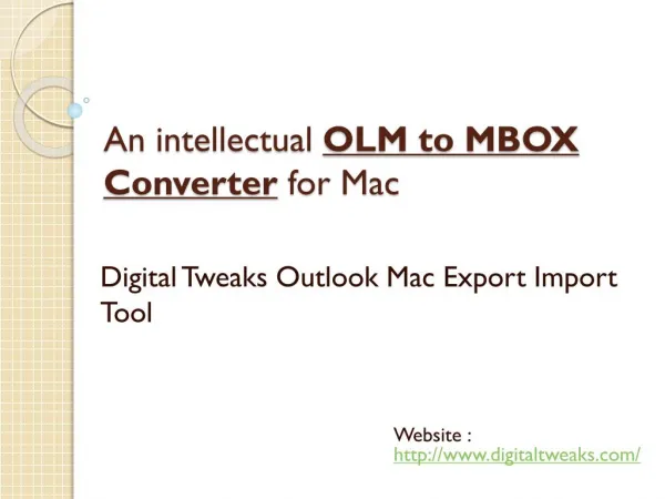 Intellectual OLM to MBOX Converter