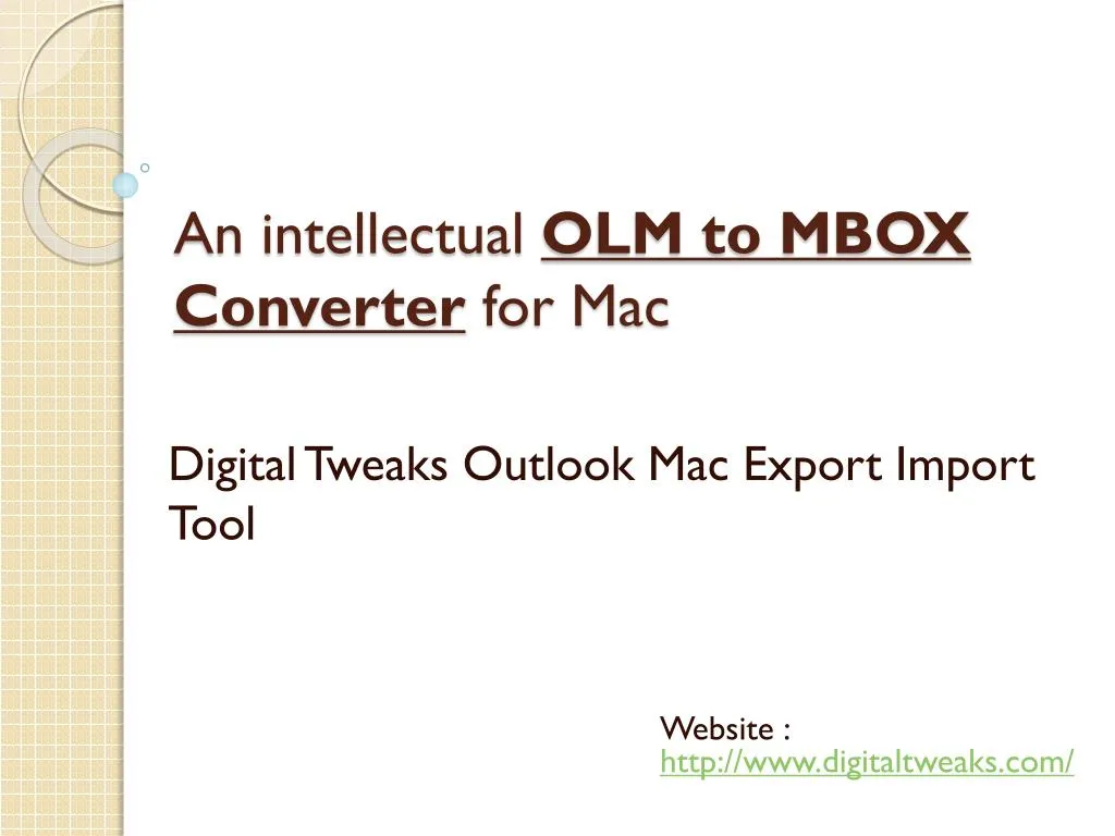 an intellectual olm to mbox converter for mac