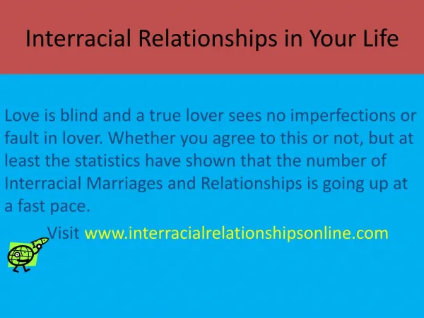 Interracial Relationships in Your Life