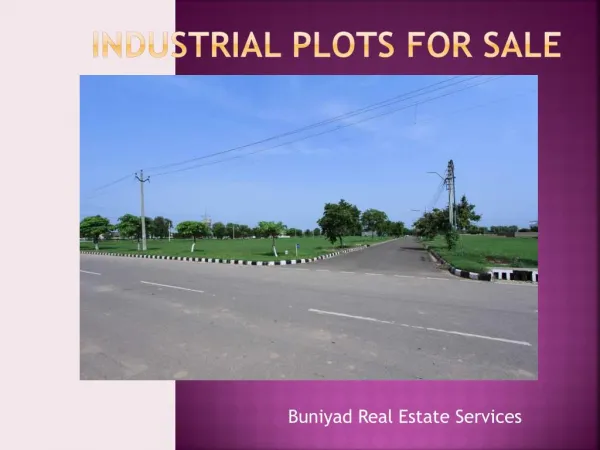 industrial plots for sale