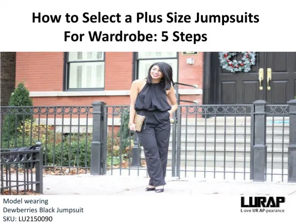 How to Select a Plus Size Jumpsuits Wardrobe: 5 Steps