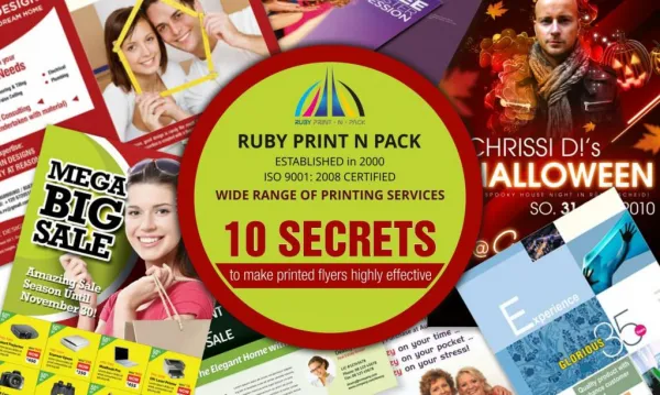 10 Secrets to Make Printed Flyers