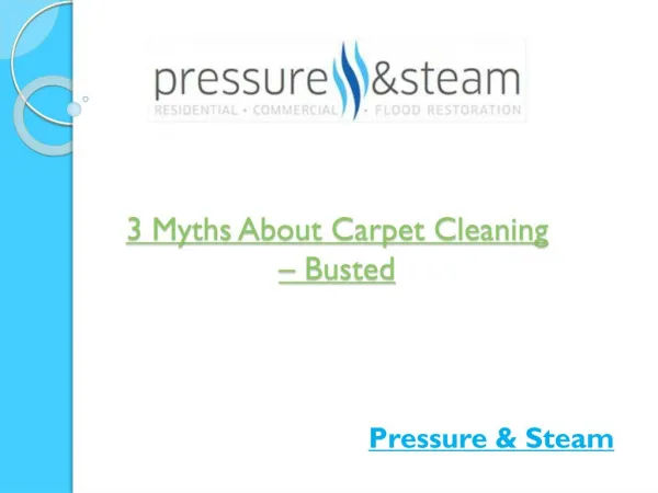 3 myths about carpet cleaning – busted!