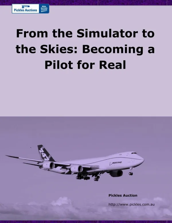 From the Simulator to the Skies: Becoming a Pilot for Real