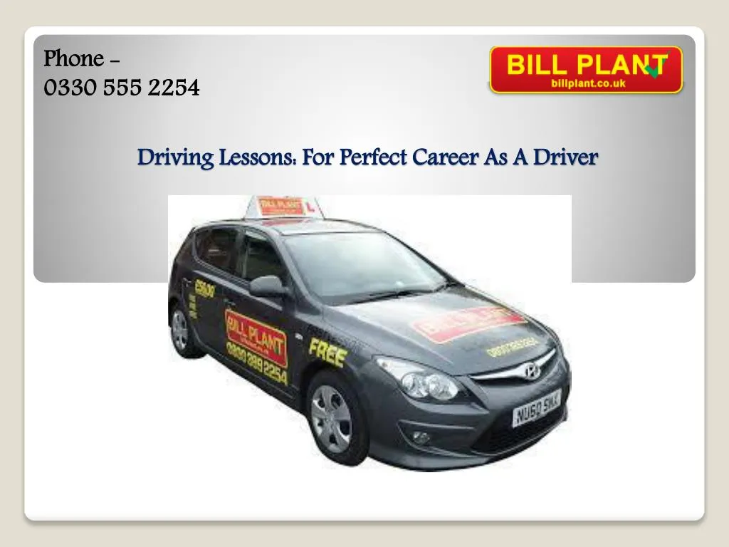 driving lessons for perfect career as a driver