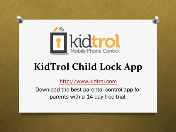 Kidtrol Child Lock App