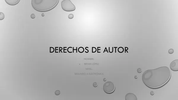 derechos de autor