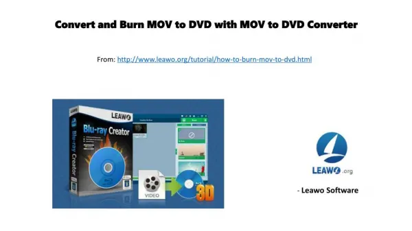 Convert and burn mov to dvd with mov to dvd converter